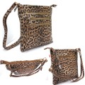 LE093-BROWN LEOPARD VEGAN LEATHER CROSSBODY BAG